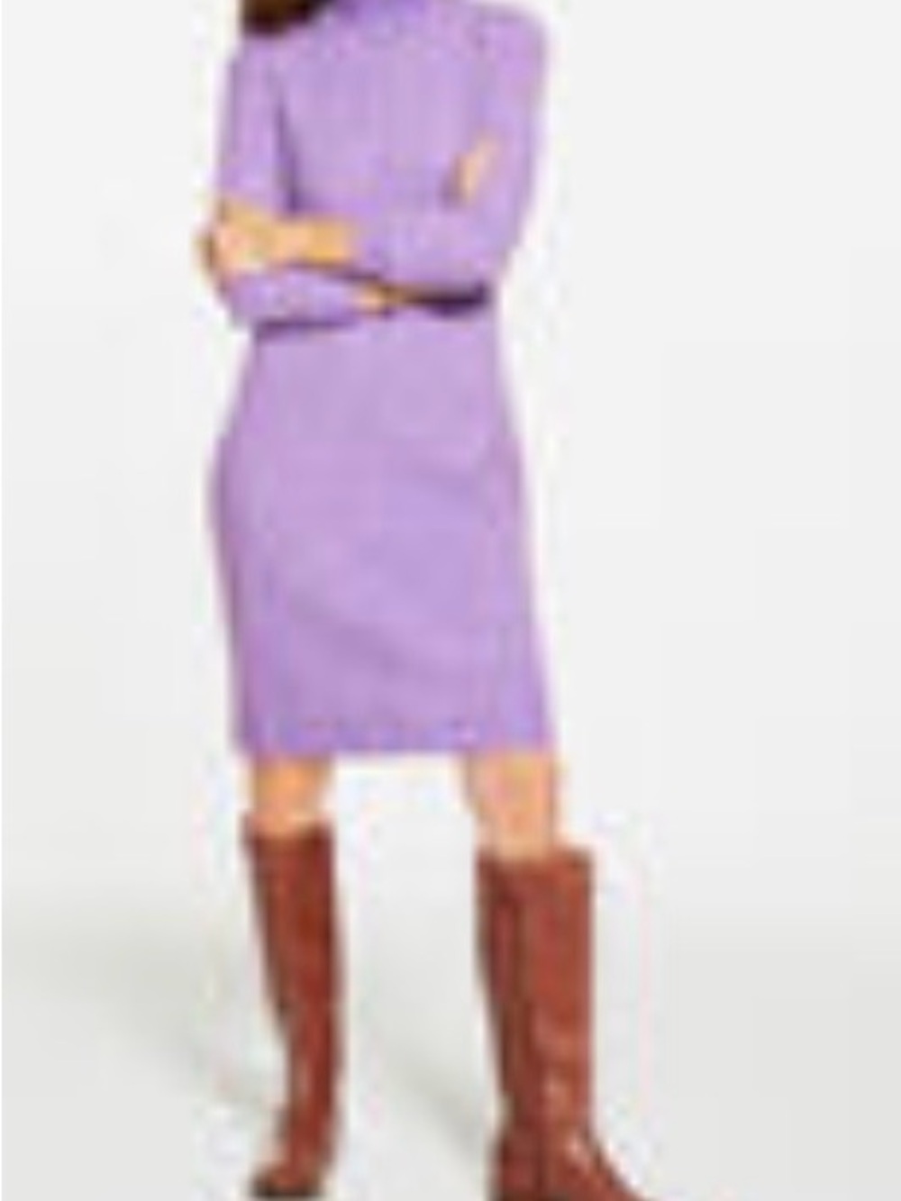Talbots Turtleneck Sweater Ribbed Dress